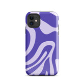 Violet Wave iPhone® Dual-Layered Tough Case : Fashionable Protection, Induction Charging Compatible, Global Shipping, JHTEE Accessories. - JHTEE